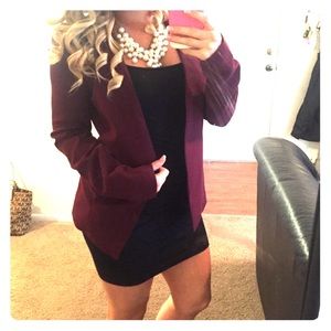 Burgundy blazer